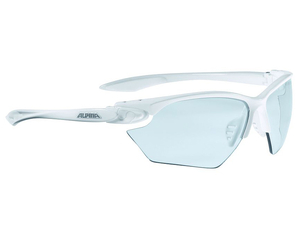 Okulary fotochromowe Alpina TWIST FOUR VL+ rozmiar S szkła kat. 1-3 szare ramka biała